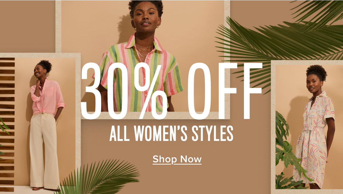 30% off all women's styles