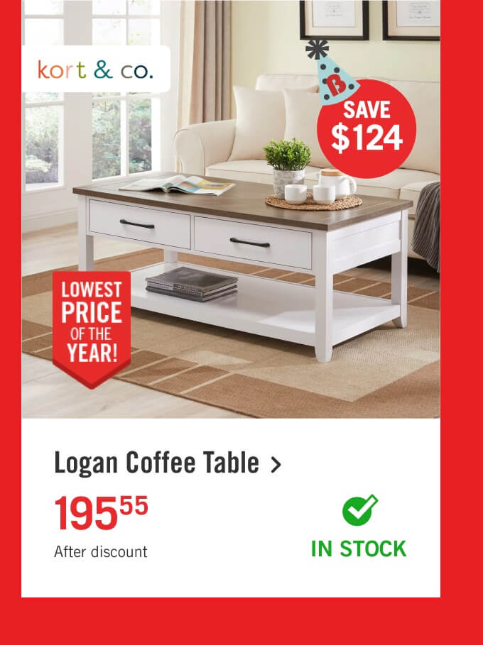 Logan Coffee Table.