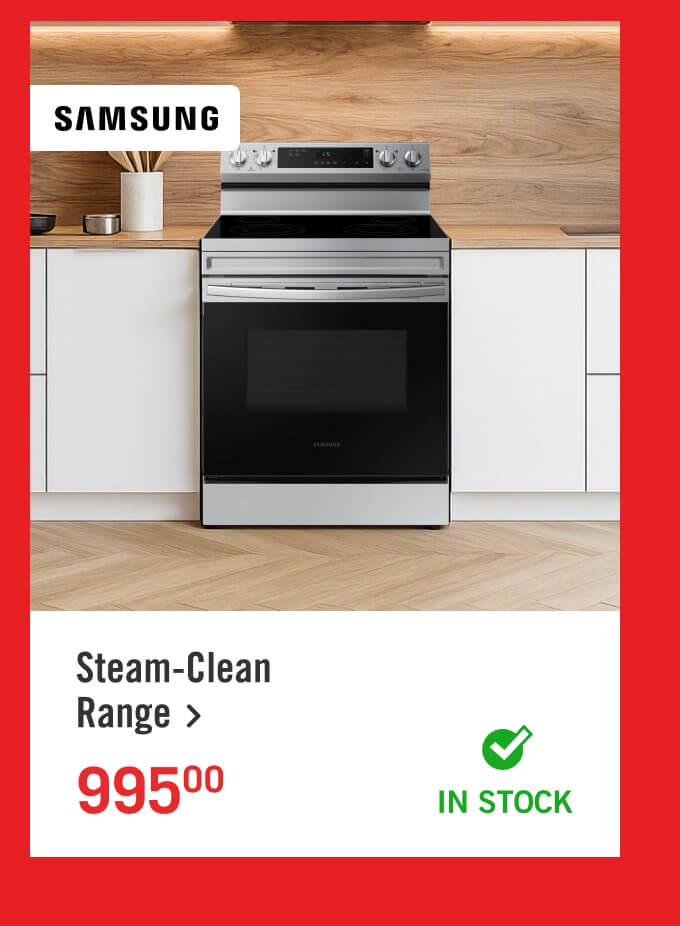 Steam Clean Range.