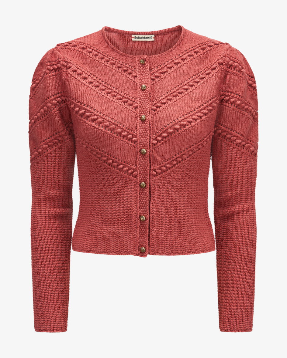 Trachten-Strickjacke Ophelia aus Merinowolle