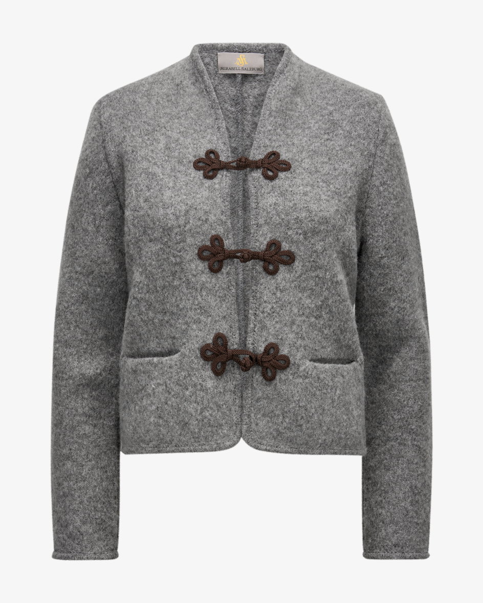 Trachten-Strickjacke aus Wolle 