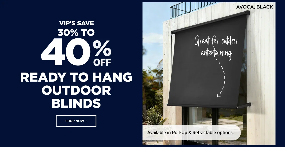 Ready to Hang Outdoor Blinds