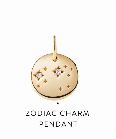Zodiac Charm Pendant.