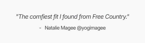"The comfiest fit I found from Free Country."
