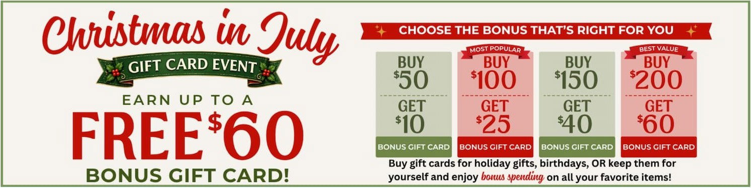 Up to $60 Bonus Gift Card