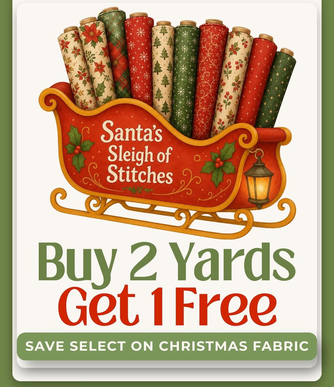 Buy 2 Yards Get One Free