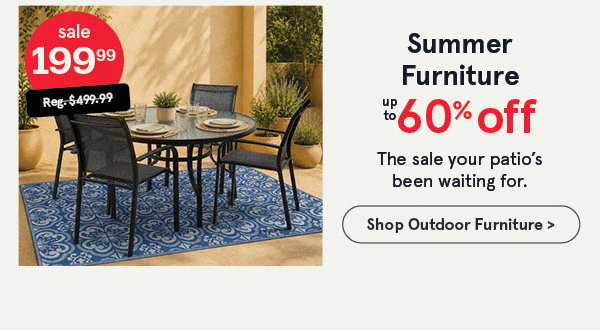 Outdoor Furniture - 60% OFF