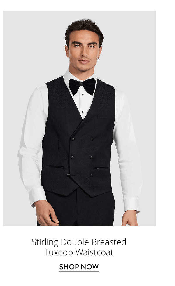 Stirling Double Breasted Tuxedo Waistcoat