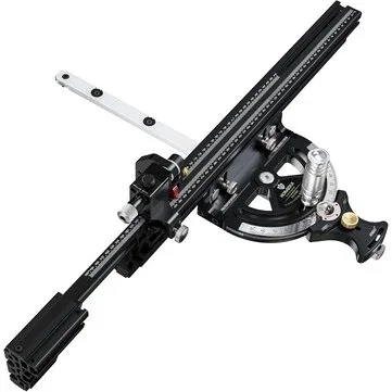 HONGDUI HD-MG21 Precision Miter Gauge For Table Saw With Extended Fence And 0.02mm Micro Adjustable Flip Stop Router Table Precision Angle Setting