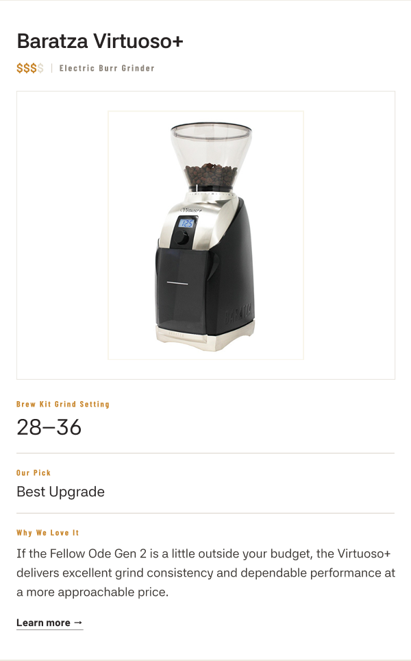Baratza Virtuoso+