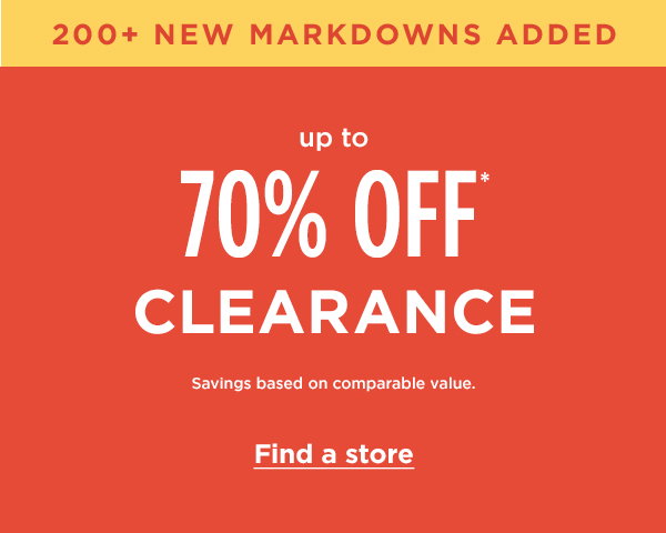 70 off clearance