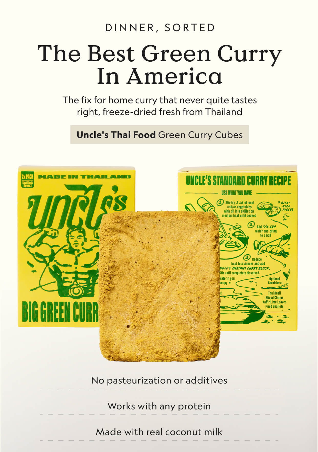 Uncle's Thai Food Green Curry Cubes
