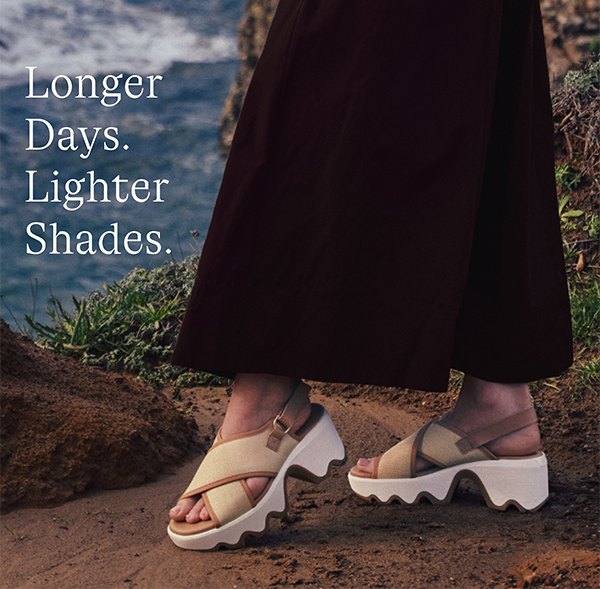 Kinetic™ Aura Slingback TXT Women's Sandal in Honest Beige & Gum 16 photographed on a model but the water