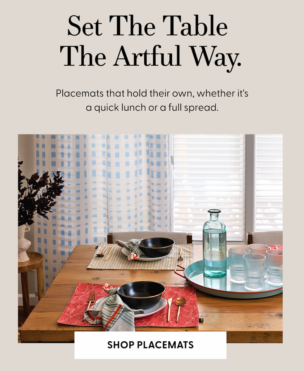 Set The Table The Artful Way | Shop Placemats