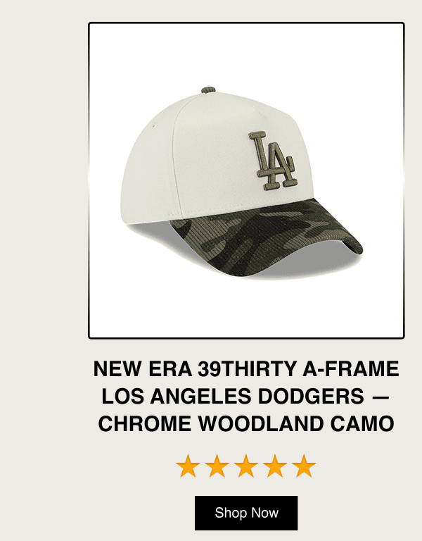 New Era 39THIRTY A-Frame Los Angeles Dodgers - Chrome Woodland Camo