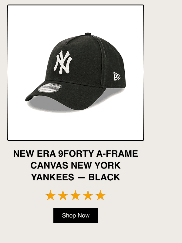 New Era 9FORTY A-Frame Canvas New York Yankees - Black