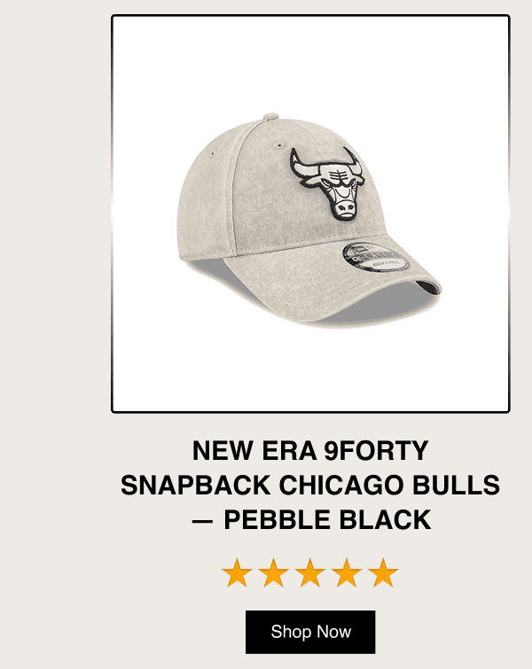 New Era 9FORTY Snapback Chicago Bulls - Pebble Black