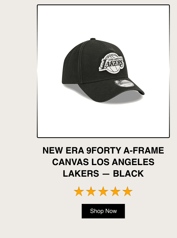 New Era 9FORTY A-Frame Canvas Los Angeles Lakers - Black