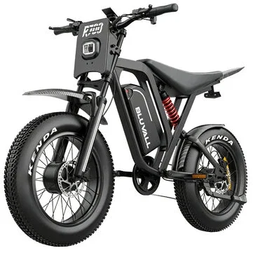 [EU DIRECT] Bluvall R700 D Electric Bike 52V 30AH Battery 1000W*2 Dual Motor Peak Power 1500W*2 Recommended Top Speed 25KM/H 20*4.0inch Tires 55KM Max Load 150KG Max Load Electric Bicycle