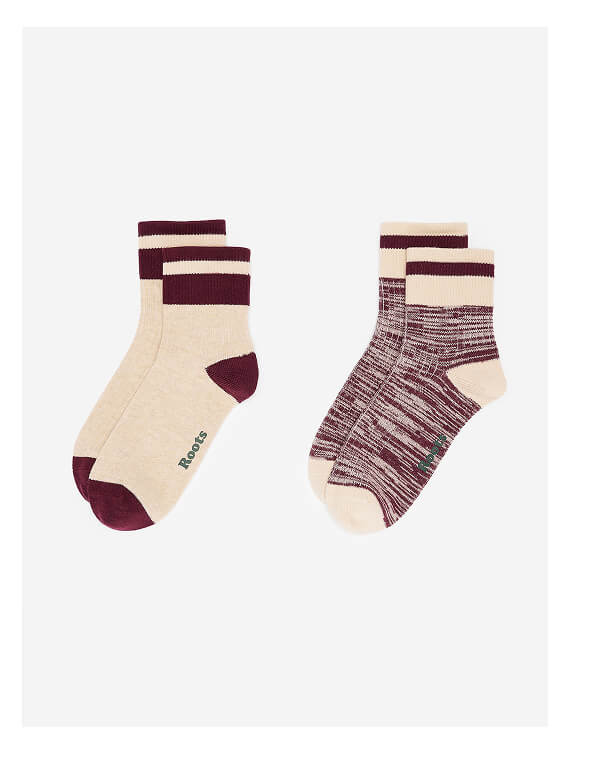 Adult Cotton Cabin Ankle Sock 2 Pack