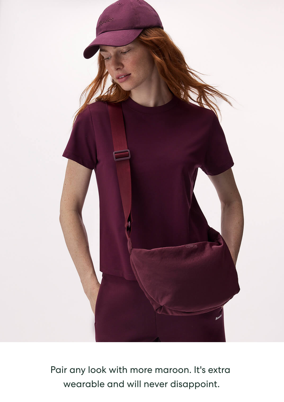 Pair any look with more maroon. It's extra wearable and will never disappoint.