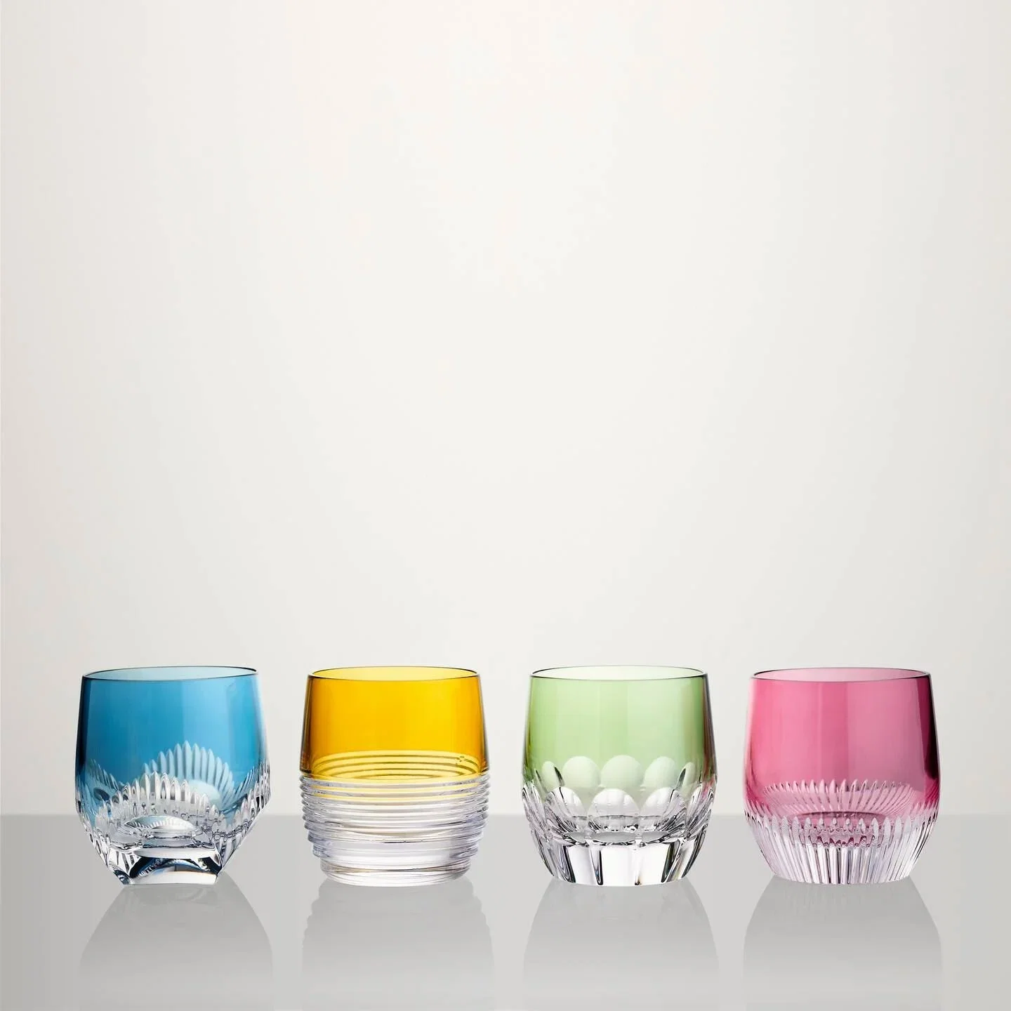 Mixology Color Tumbler, Mixed Set of 4
