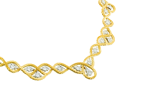 Buccellati diamond necklace now available for immediate purchase at the Salon Paris 
