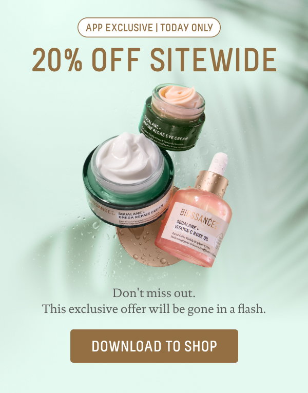 Today only! App Exclusive 20% Off Sitewide