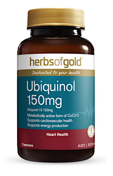 Herbs of Gold Ubiquinol 150mg 60 Capsules