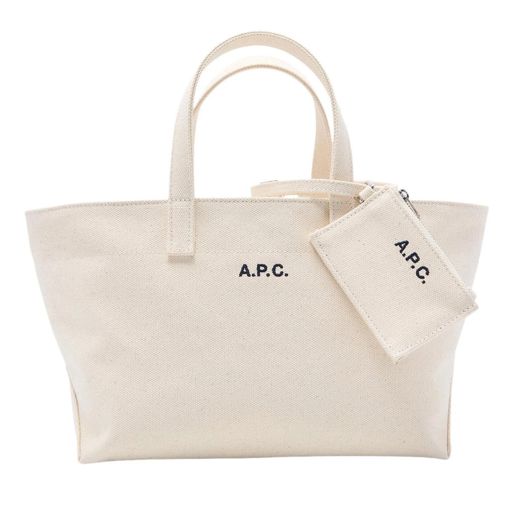 A.P.C. Le Drummer Toile Small Aad Ecru Tote