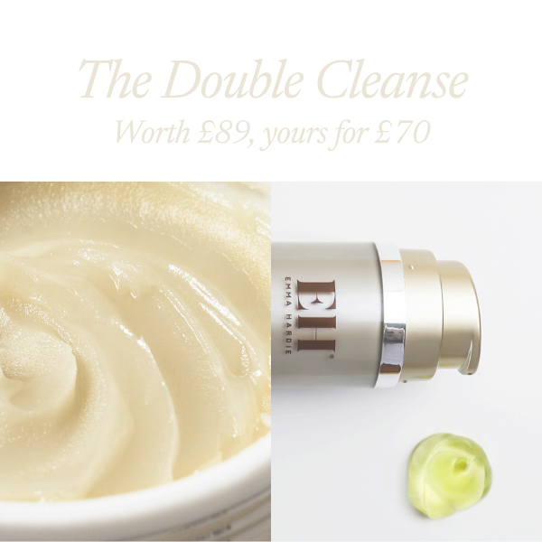 The Double Cleanse. Worth £89, yours for £70