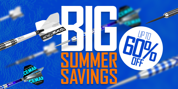 Red Dragon Big Summer Savings — Up to 60% off selected darts and accessories