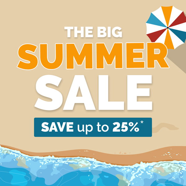 The Big Summer Sale -Save up to 25%
