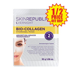 Skin Republic Bio-Collagen Overnight Hydrogel Mask 1/2 price off RRP  at Chemist Warehouse sale ends 22 July 2026