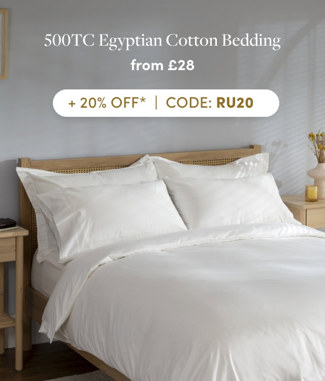 White 500 Thread Count Egyptian Cotton Bedding And Sheets