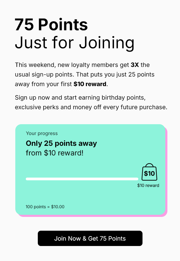 Join Now & Get 75 Points