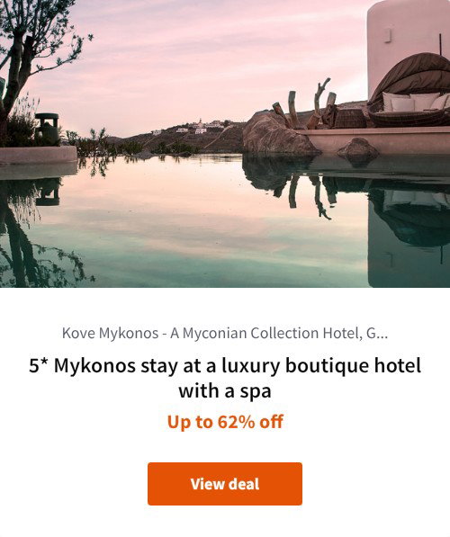 5* Mykonos stay at a luxury boutique hotel with a spa