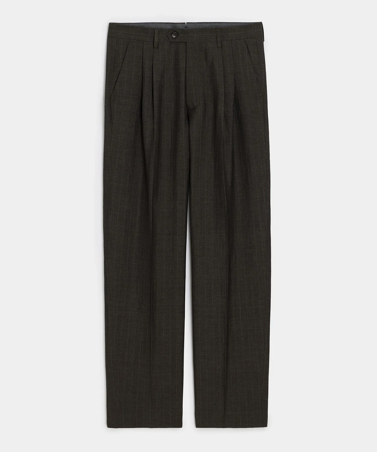 Image of Italian Wool-Linen Pinstripe Wythe Trouser