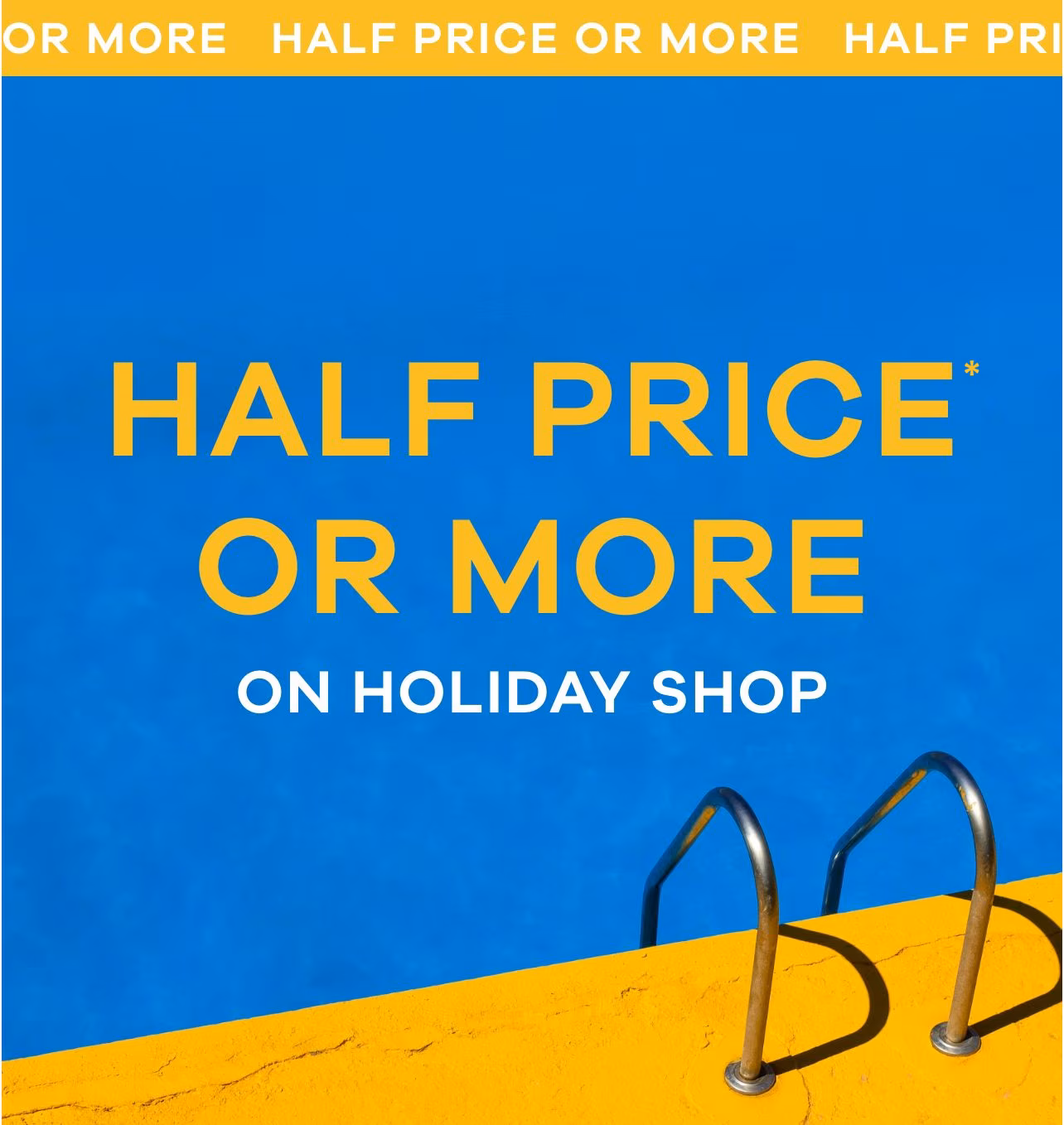 HALF PRICE OR MORE on holiday shop