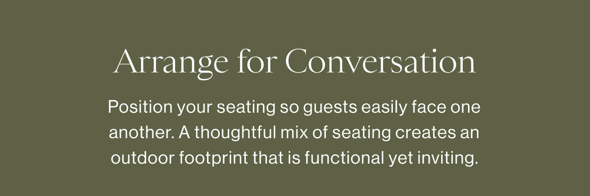 Arrange for Conversation