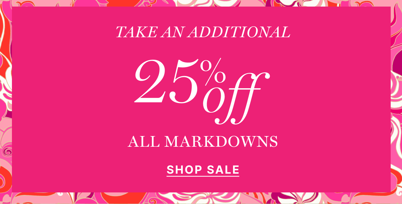 Take an additional 25% off all markdowns - Shop Sale