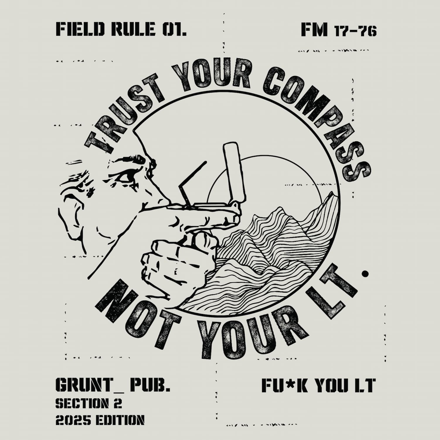 Trust Your Compass T-Shirt - Sand