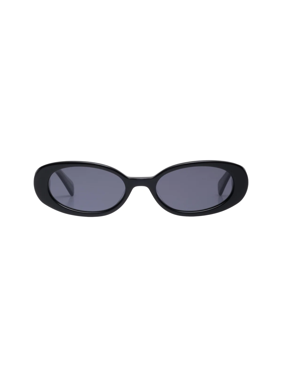 Image of Carolyn Oval Sunglasses in Black