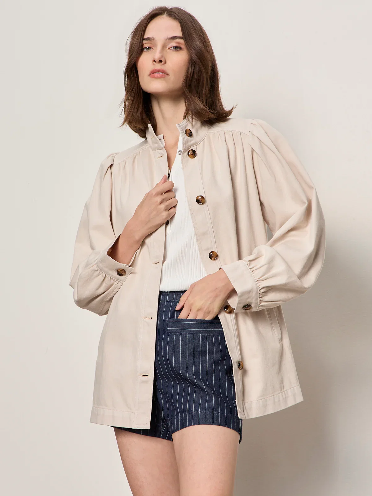 Image of Carrie Denim Jacket Dark Opal