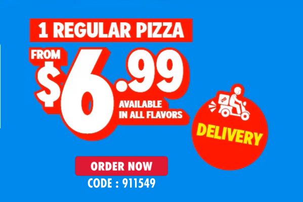 1 Regular Pizza Del from $6.99