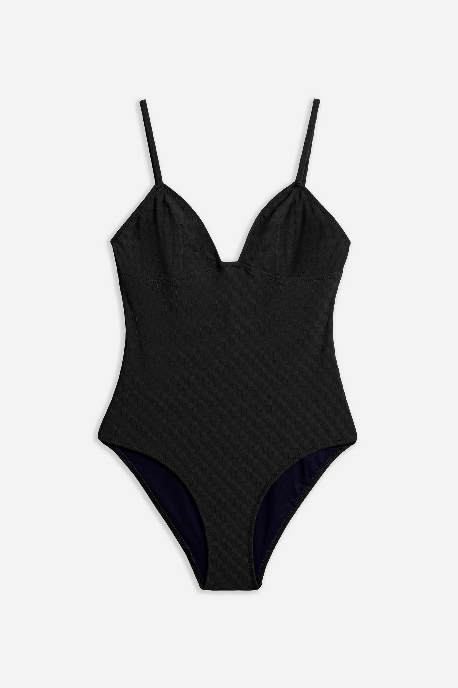 Image of Mosaic Triangle Cup One Piece Suit | Black