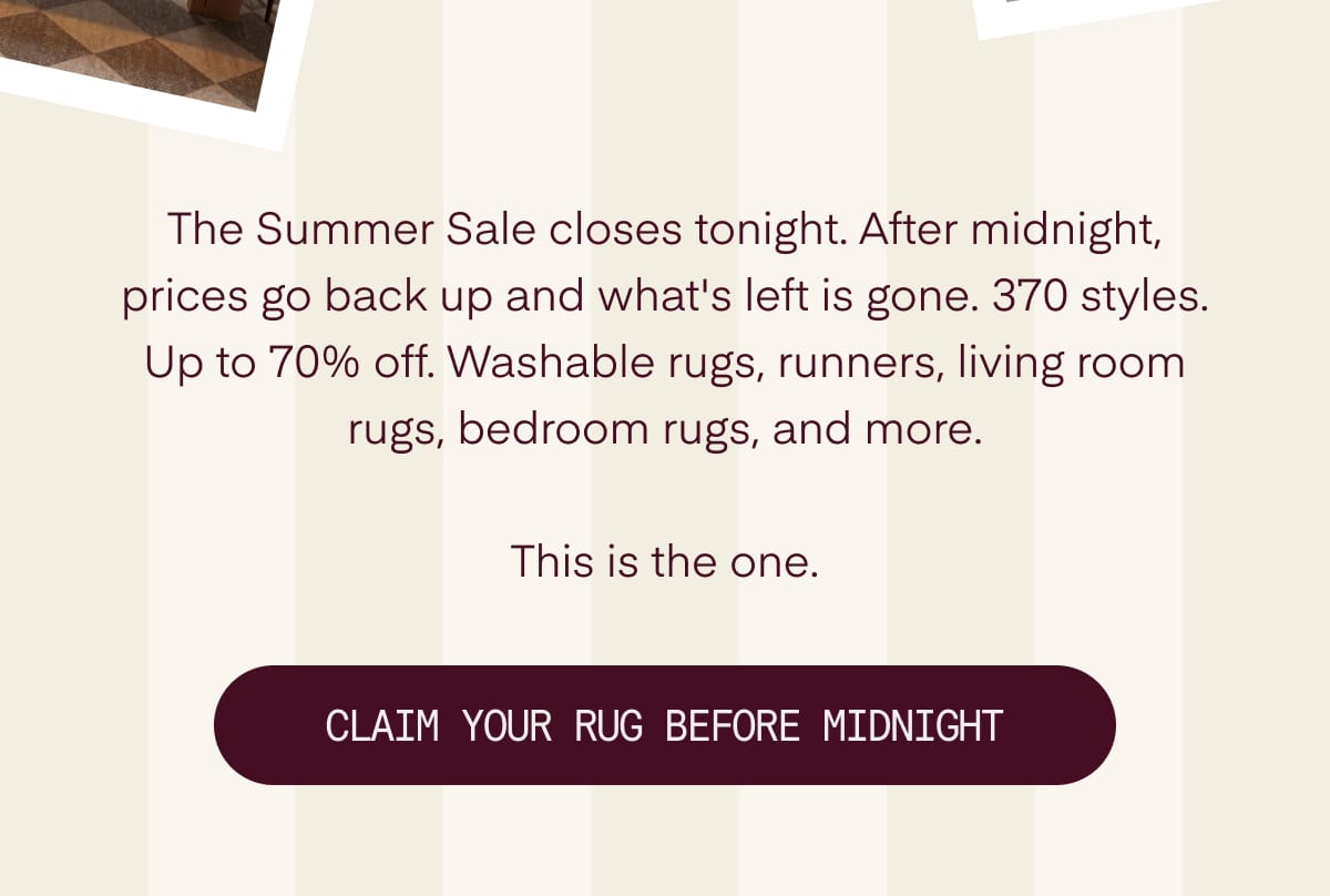 CLAIM YOUR RUG BEFORE MIDNIGHT
