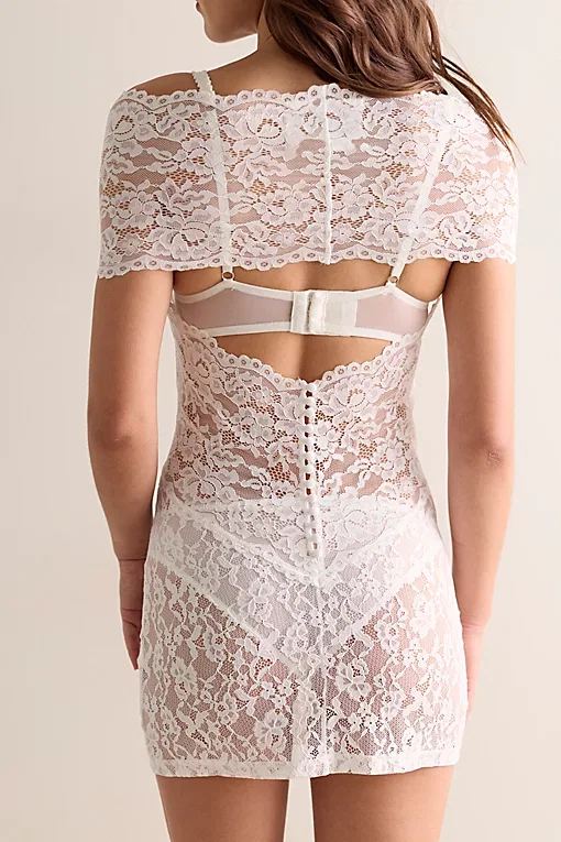 Frankies Bikinis X Paige Lorenze True Love Lace Mini Slip Dress