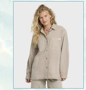 Washed Ashore 2 Long Sleeve Woven Overshirt