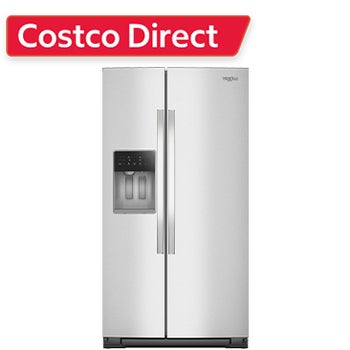 Whirlpool 36-inch 20.85 cu. ft. Counter Depth Side-by-Side Refrigerator with TruCool System